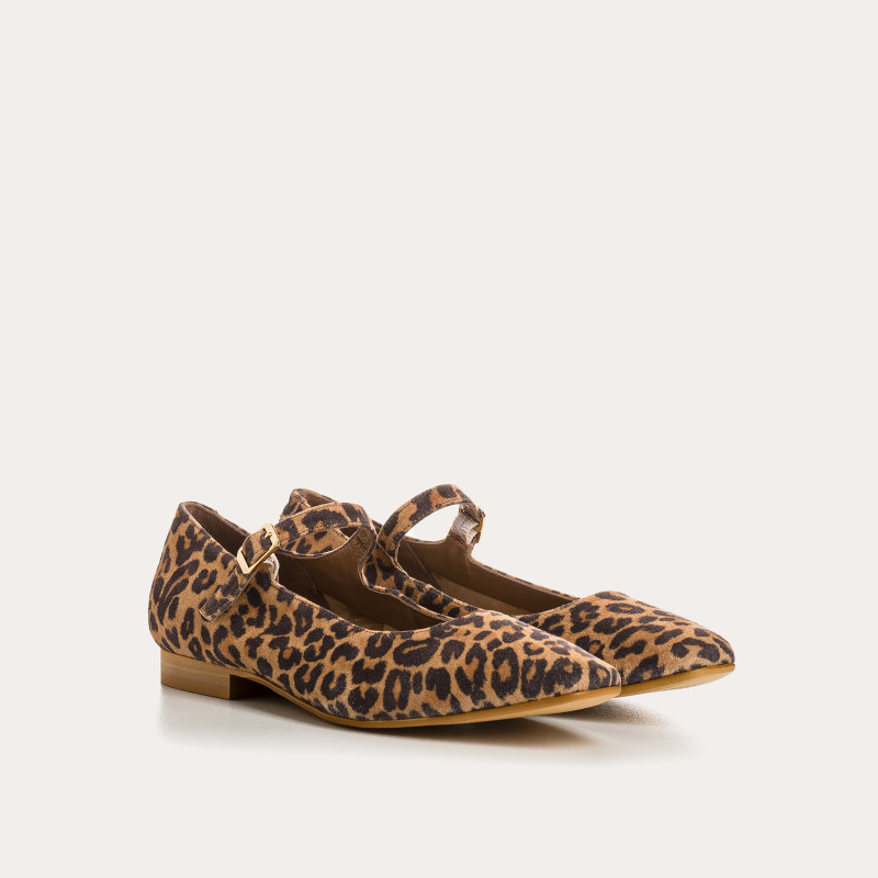 Texane Leopard Mary Janes | Reqins