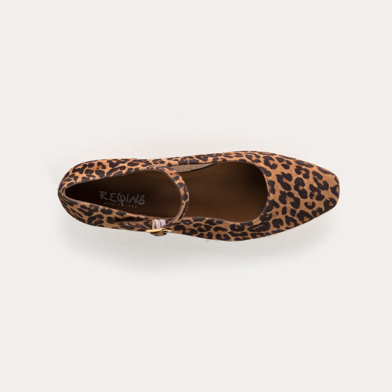 Texane Leopard Mary Janes | Reqins