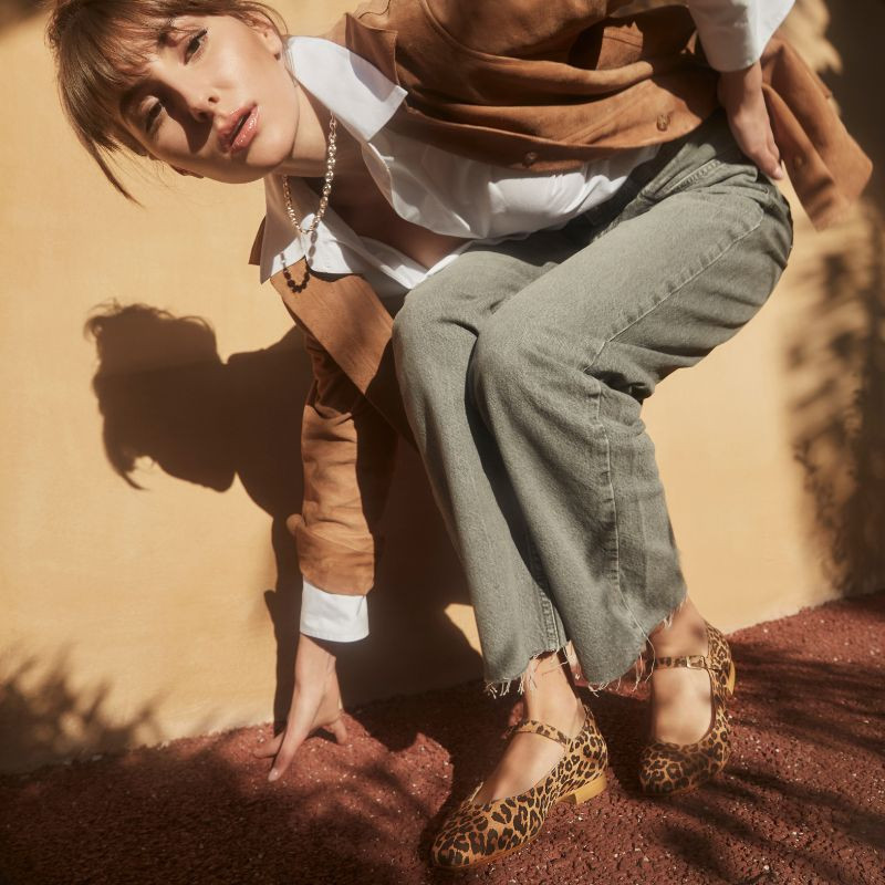 Texane Leopard Mary Janes | Reqins