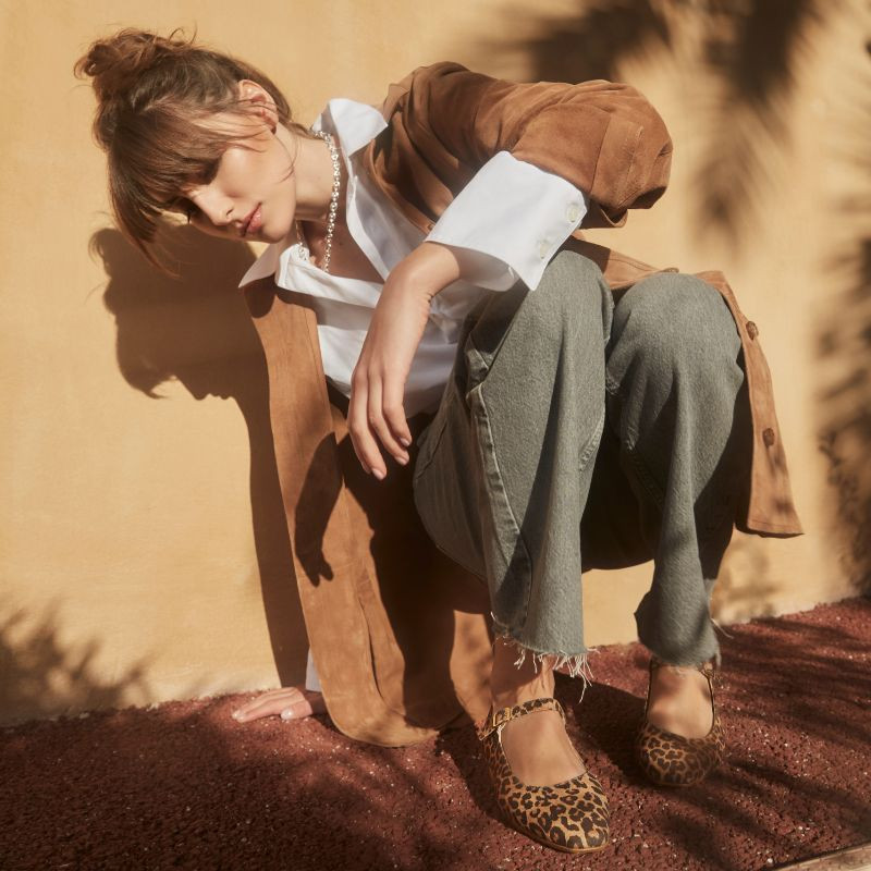 Texane Leopard Mary Janes | Reqins