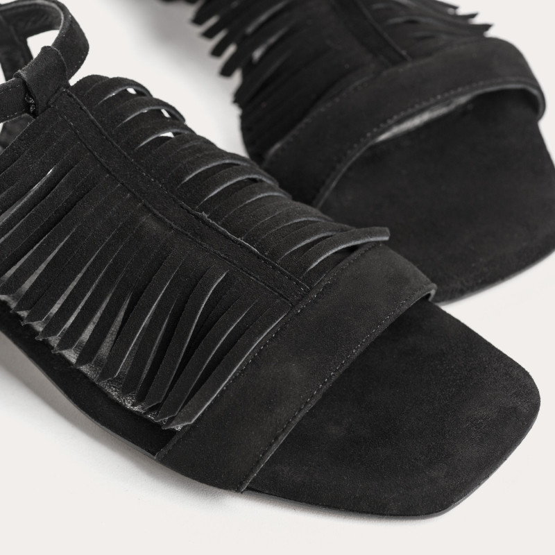 Cuba Velvet Leather Sandals - Bohemia - Refrigerator - Reqins