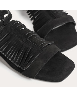 Cuba Velvet Leather Sandals - Bohemia - Refrigerator - Reqins