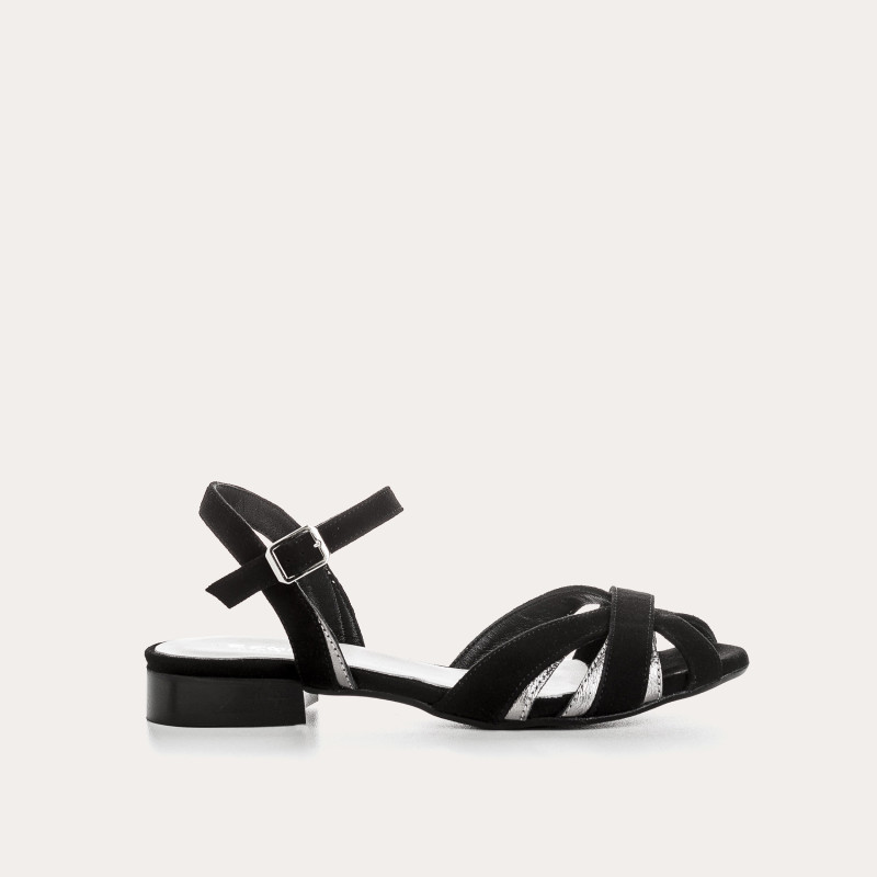 Sandals Palma leather velvet shine - elegance & comfort | Reqins