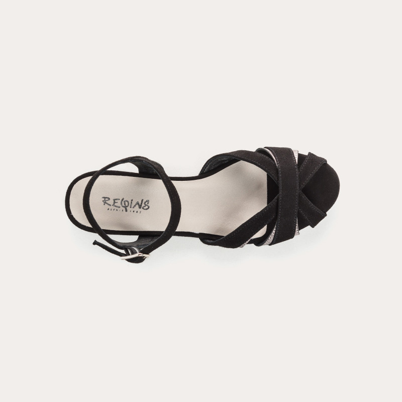 Sandals Palma leather velvet shine - elegance & comfort | Reqins