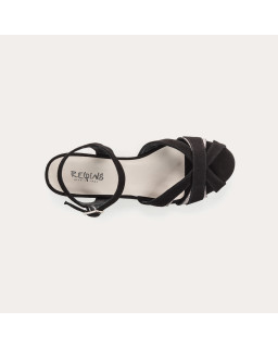 Sandals Palma leather velvet shine - elegance & comfort | Reqins