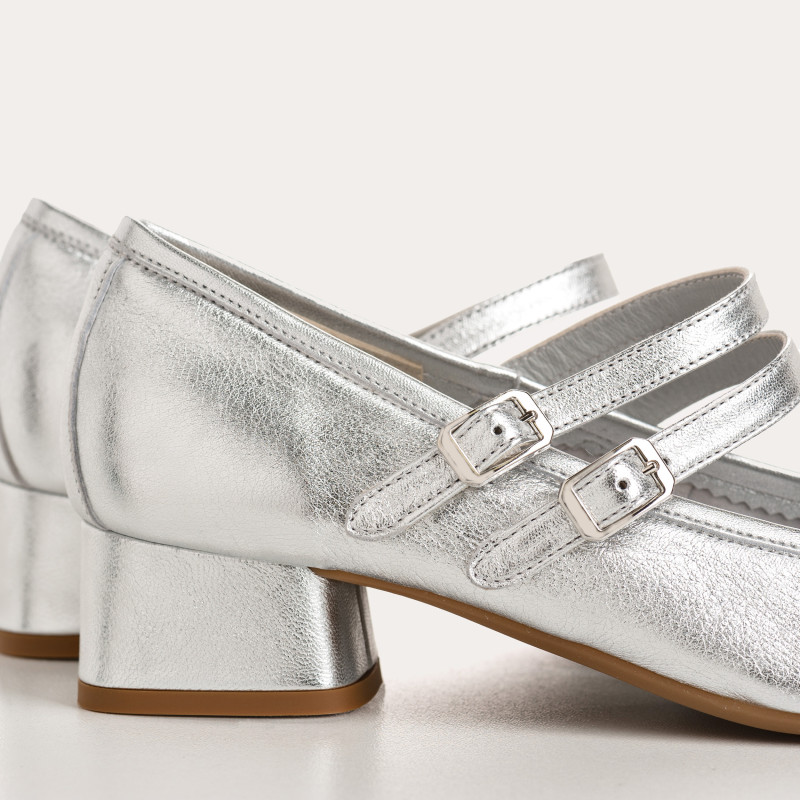 KRISTEN METALLICS HEELED MARY JANES | Reqins