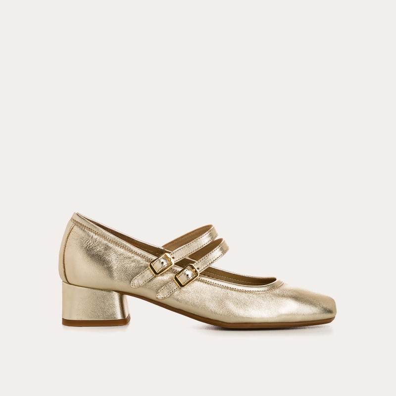 KRISTEN METALLICS HEELED MARY JANES | Reqins