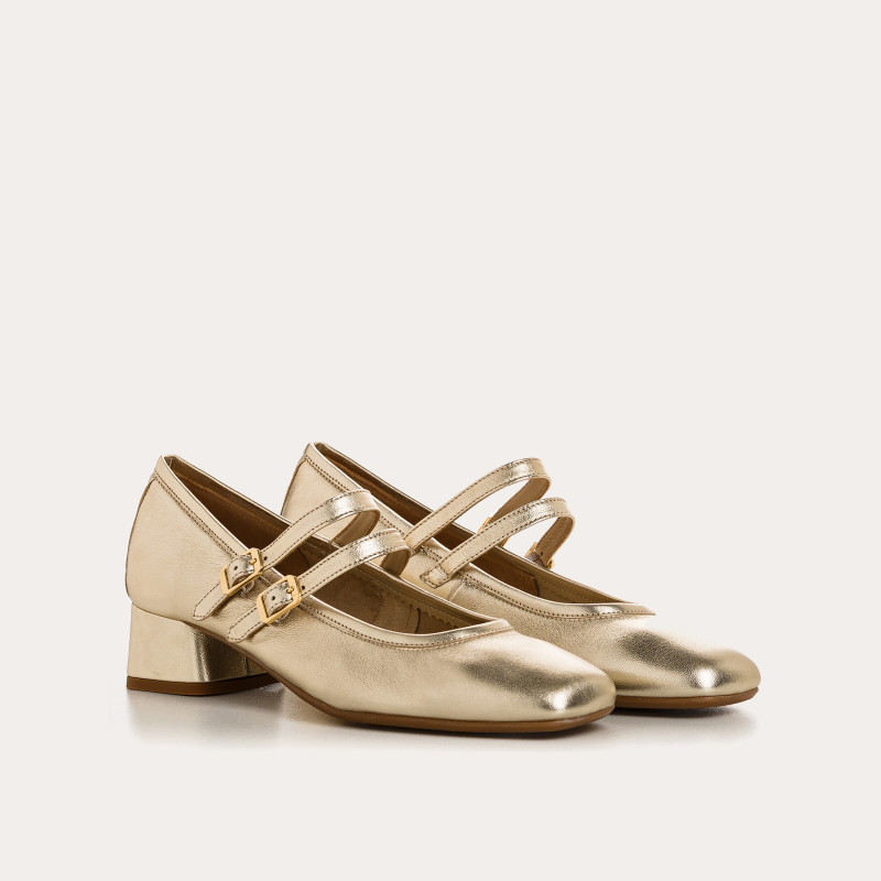 KRISTEN METALLICS HEELED MARY JANES | Reqins