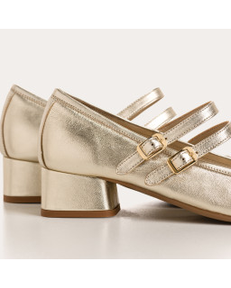 KRISTEN METALLICS HEELED MARY JANES | Reqins