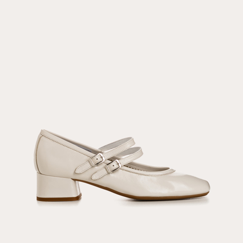 Naplak Varnished Leather Kristen Mary Janes | Chic elegance | Reqins