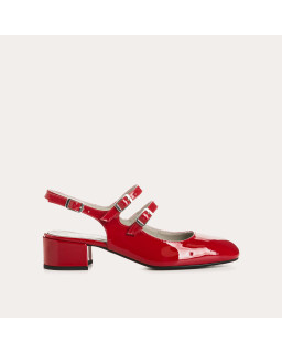 Rosewood Slingback Mary Janes in red patent leather