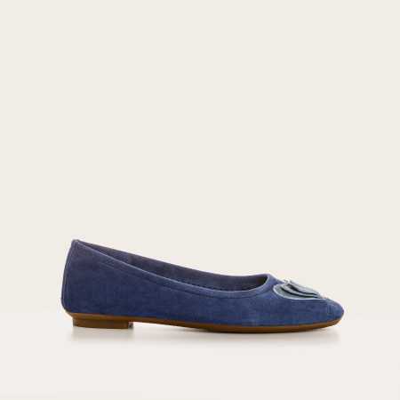 BALLERINES HOLOVE CUIR VELOURS
