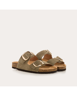 Mules Mercure en cuir velours - Confort et style - Reqins