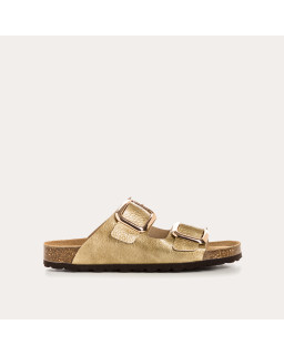 Mules Nida en cuir vernis grainé | Élégance estivale & confort | Reqins