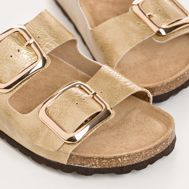 Nida mules in grained varnish leather | ELECTRANCE SUMMER & COMFORT | Reqins