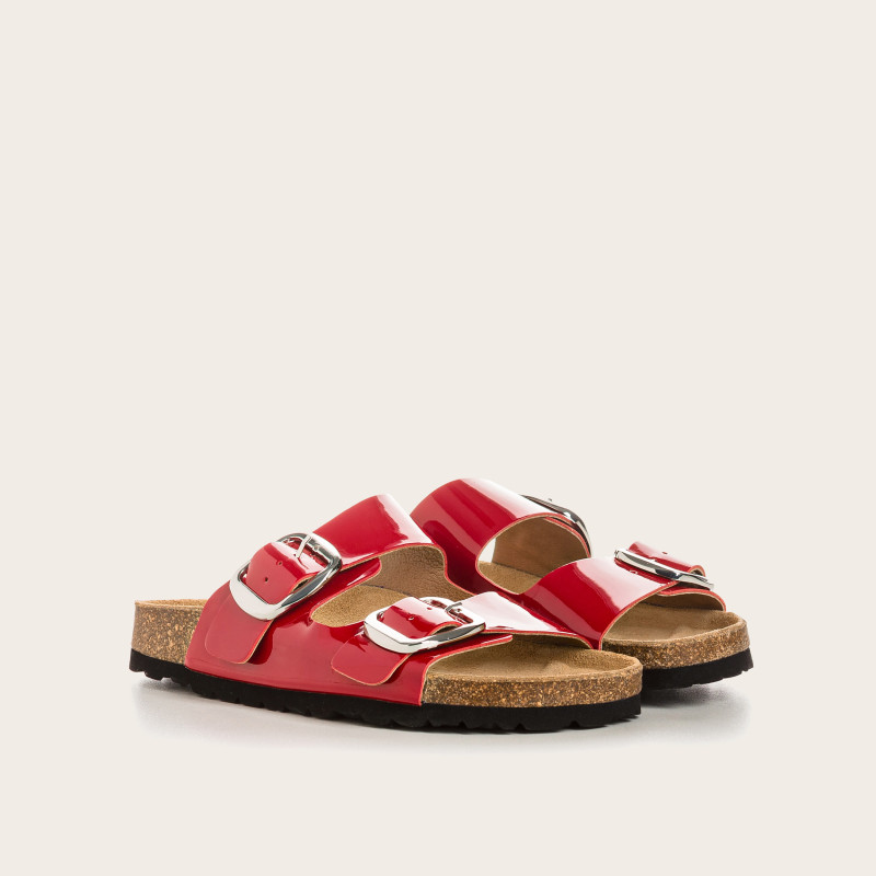 Mercure Varnish mules - Comfort and Brilliance - Reqins