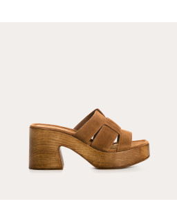 Velvet leather mules - elegant and comfortable - Reqins