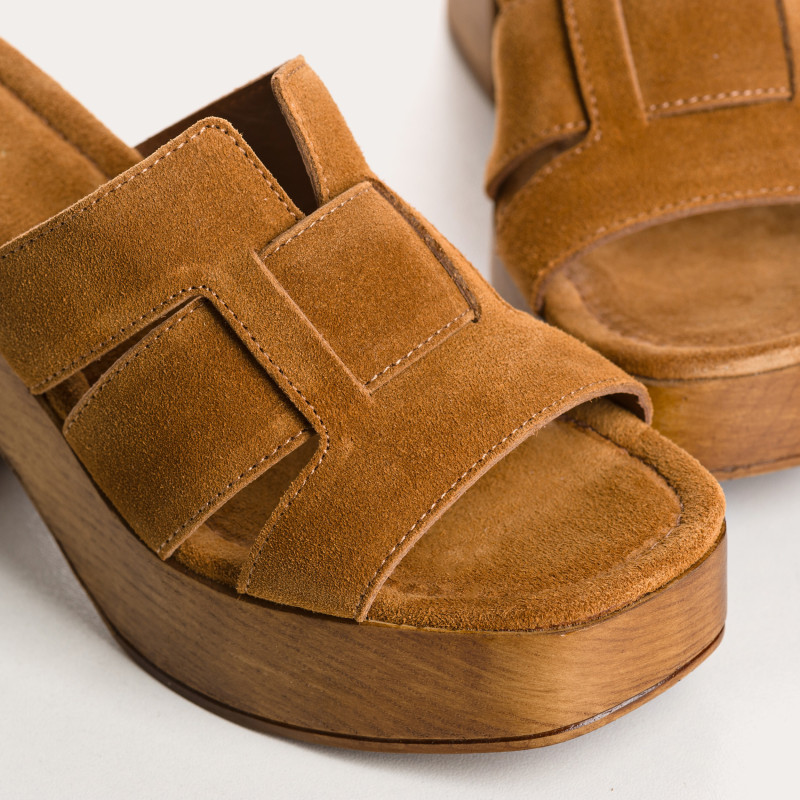 Velvet leather mules - elegant and comfortable - Reqins