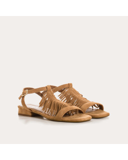 Sandales Cuba cuir velours - Bohèmes et confortables - Reqins