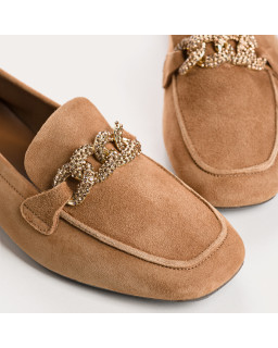 Mocassins Holding en cuir velours - Allure Preppy | Reqins