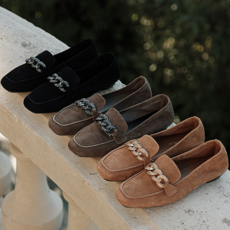 Loafers Holding in suede - Allure Preppy