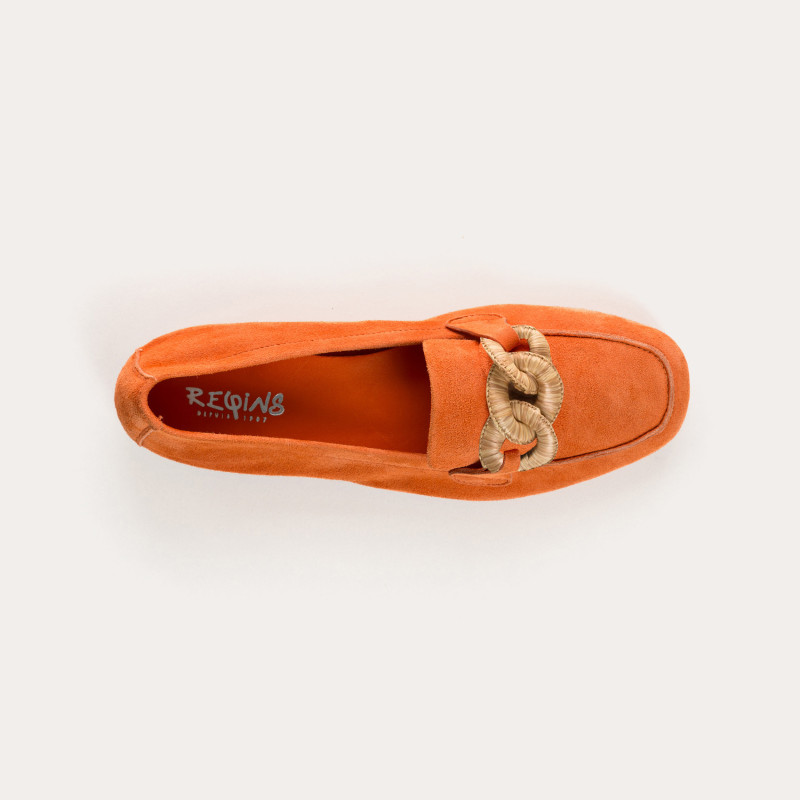 Hamaya suede loafers with buckles | Reqins