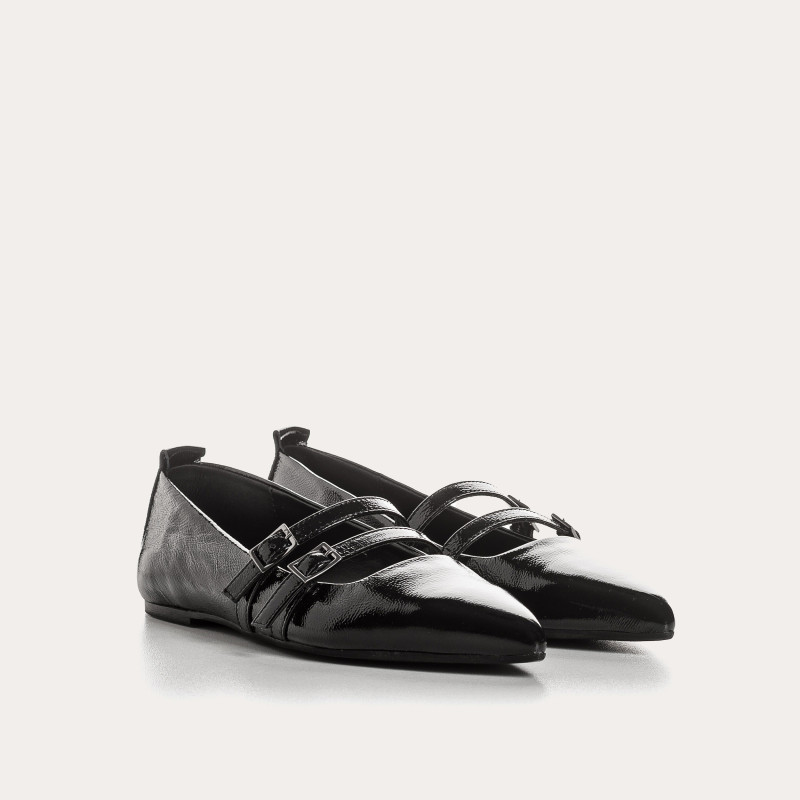 Verona varnish - BALLERINALS FLAT BABIES with double flanges