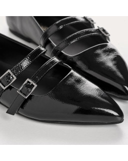 Verona Vernis – Ballerines babies plates à double brides