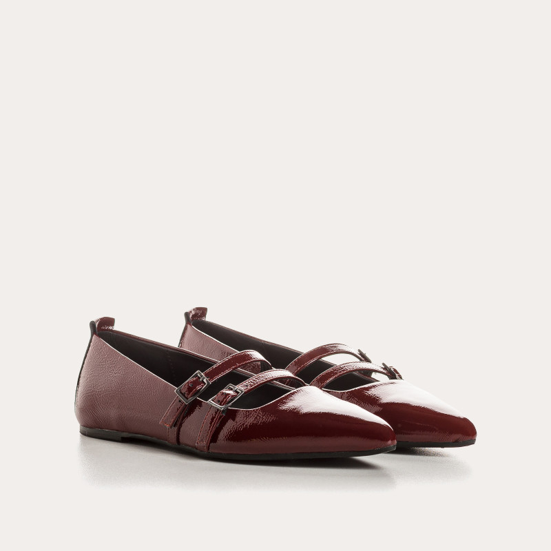Verona varnish - BALLERINALS FLAT BABIES with double flanges