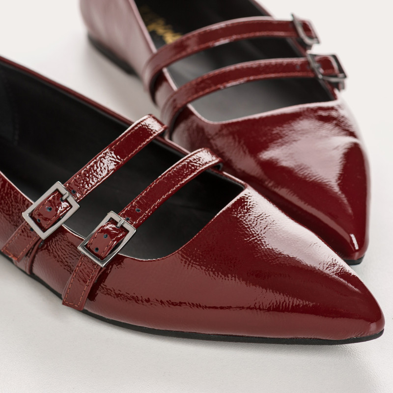 Verona varnish - BALLERINALS FLAT BABIES with double flanges
