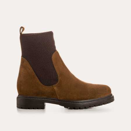 BOOTS EVELYN CUIR VELOURS