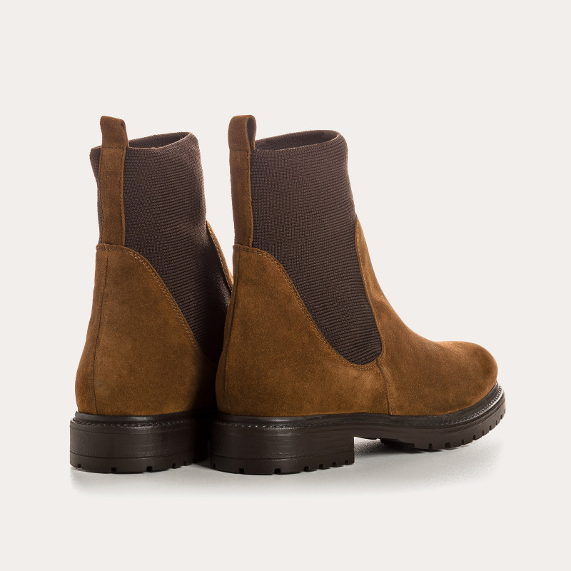 Boots chelsea suede with elastic