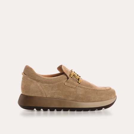 BASKETS CAMEO CUIR VELOURS