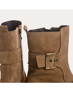 Boots Debra en cuir velours | Style chic & confort automnal – Reqins