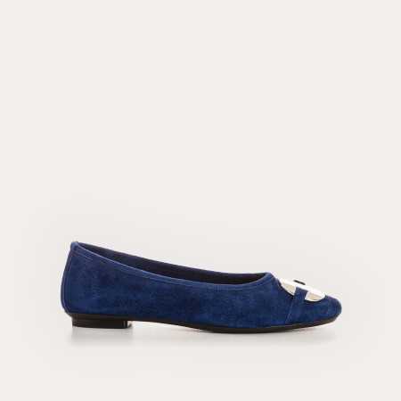 BALLERINES HERMES CUIR VELOURS