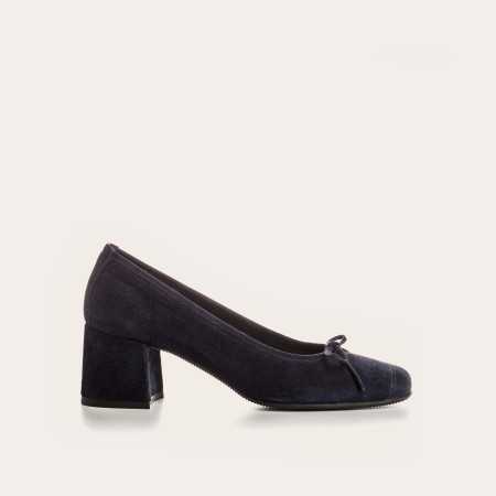 ESCARPINS MADAME CUIR VELOURS