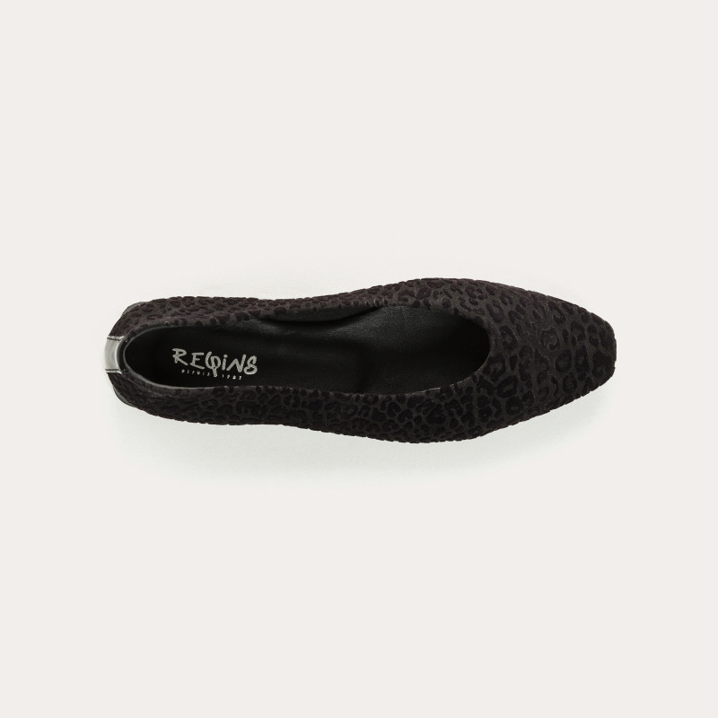 Ballerinas Thea Flock Leopard | Reqins