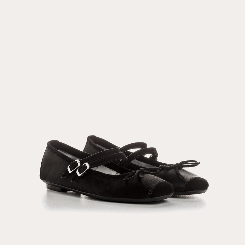 Hemily Silk Mary Janes
