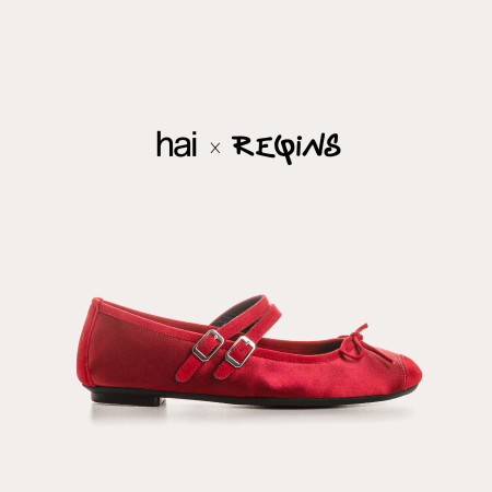 Hemily Silk Mary Janes
