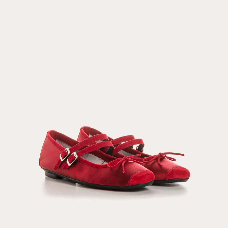 Hemily Silk Mary Janes