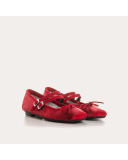 Hemily Silk Mary Janes