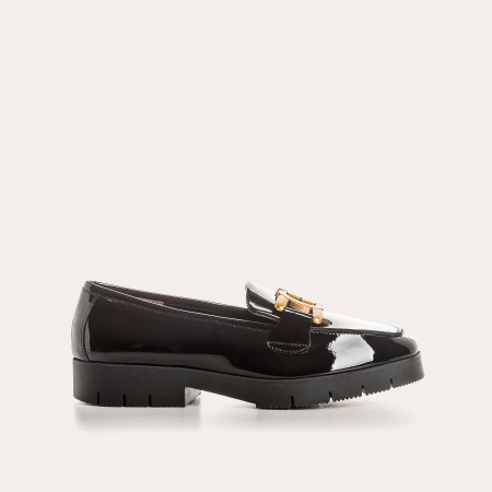 Monroe leather moccasins varnish - timeless elegance & chic | Reqins