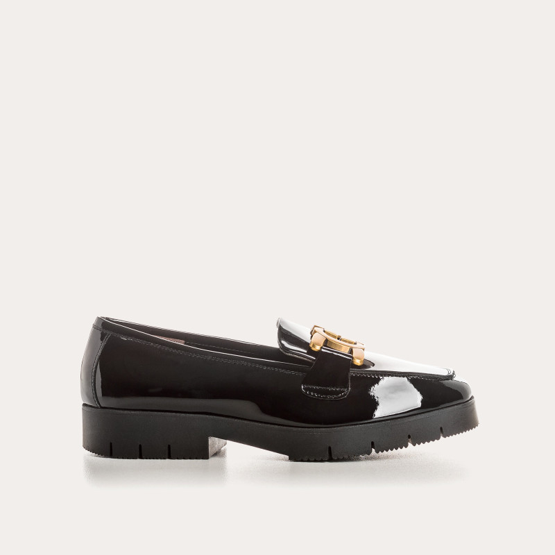 Monroe leather moccasins varnish - timeless elegance & chic | Reqins