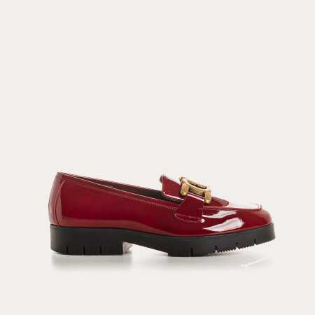 MOCASSINS MONROE VERNIS NUAGE