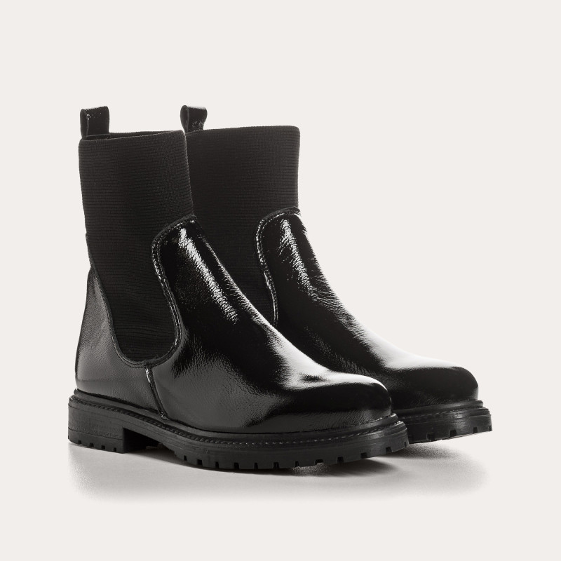 Boots Evelyn Naplak Varnish Leather - Reqins