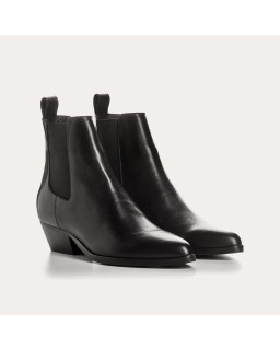 Boots femme en cuir lisse – Modèle Belem | Reqins