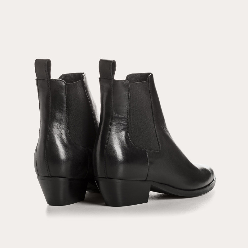 Boots femme en cuir lisse – Modèle Belem | Reqins