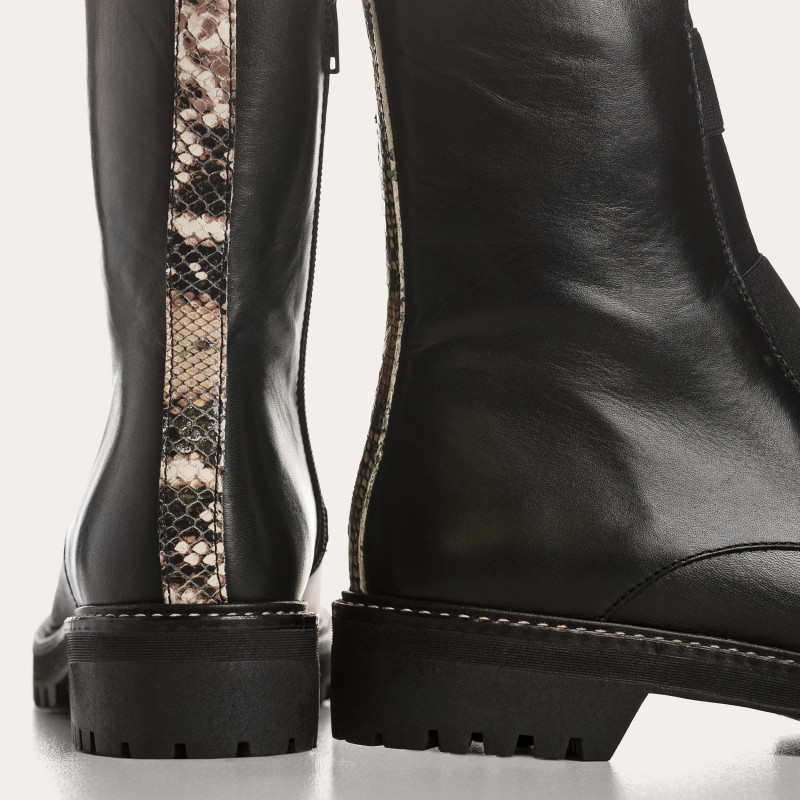 Leather Dusky Boots - Elegance & Character | Reqins