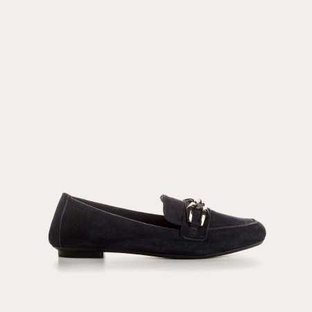 MOCASSINS HILARIE CUIR VELOURS