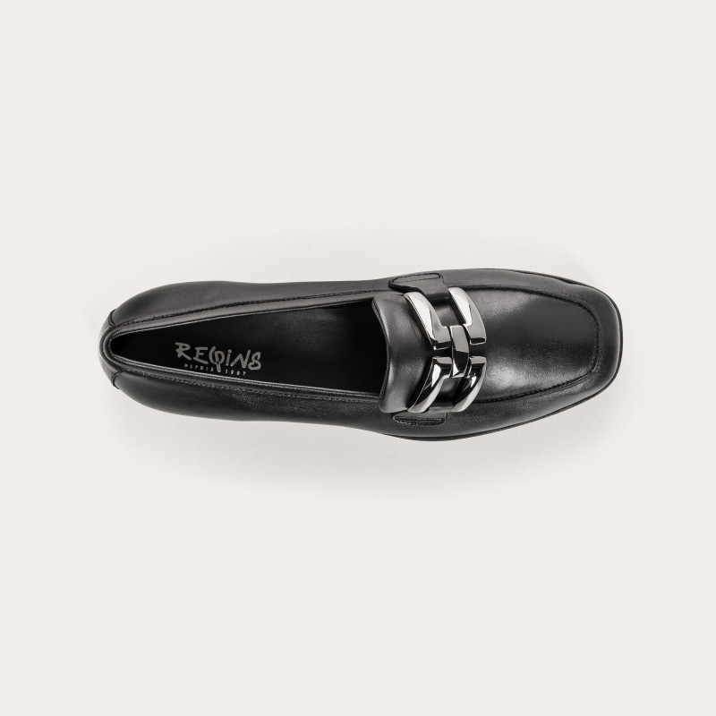 Loafers Montreal leather with metal walrus